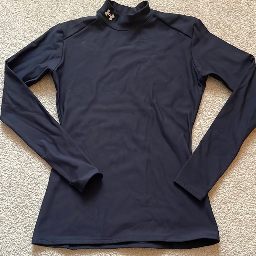 Under Armour Black Long Sleeve Fitted Mock Neck Bodysuit